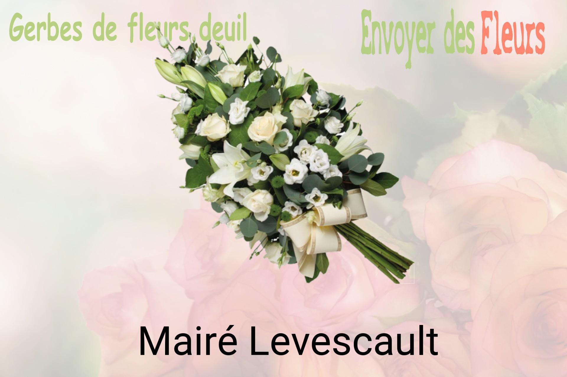 Gerbe de fleurs de deuil livrée à Mairé-Levescault